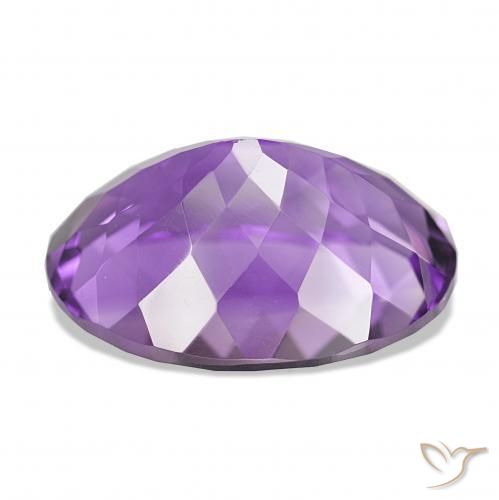 Ametista Viola medio naturale da 17.27 ct, Ovale, IF