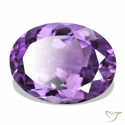 Ametista Viola scuro naturale da 17.34 ct, Ovale, IF