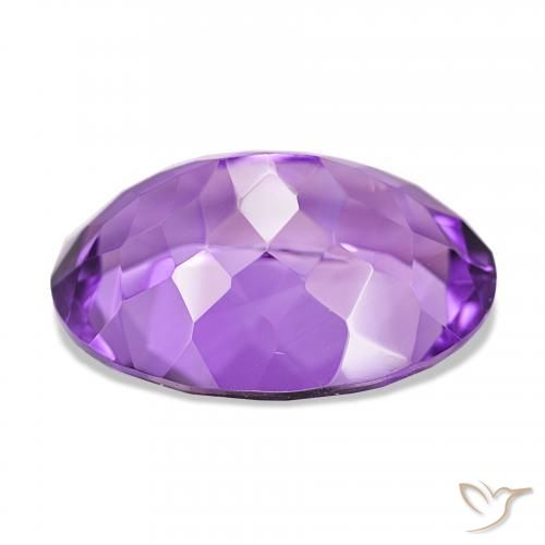Ametista Viola Intenso naturale da 17.08 ct, Ovale, VVS-VS