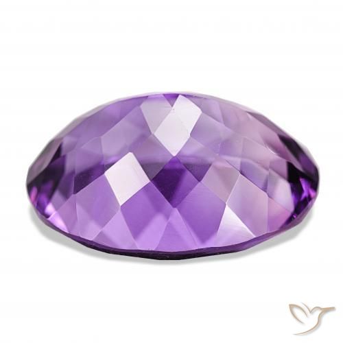 Ametista Viola medio naturale da 17.41 ct, Ovale, IF