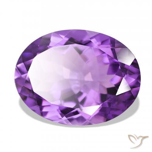 Ametista Viola Intenso naturale da 16.47 ct, Ovale, IF