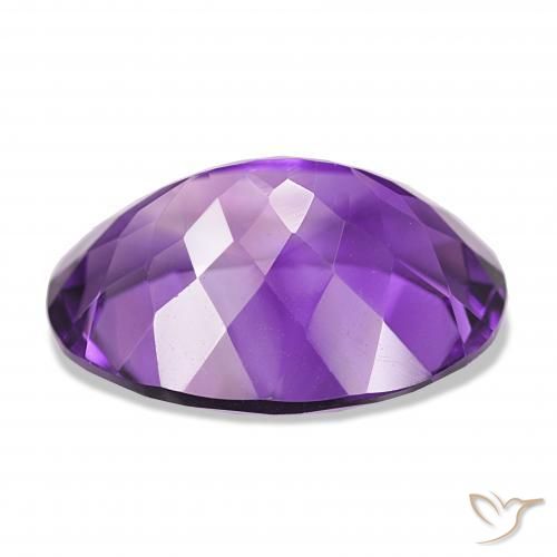 Ametista Viola medio naturale da 16.61 ct, Ovale, IF