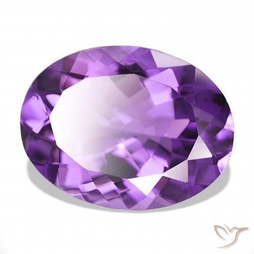Ametista viola vivido naturale da 14.45 ct, Ovale, IF
