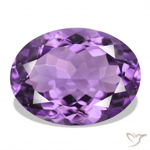 Ametista Viola Intenso naturale da 17.56 ct, Ovale, IF