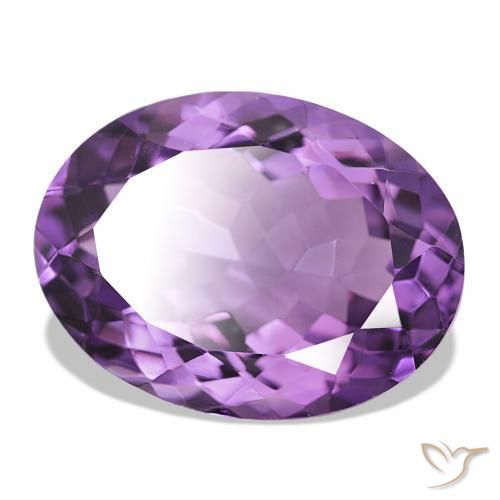 Ametista Viola Intenso naturale da 17.56 ct, Ovale, IF