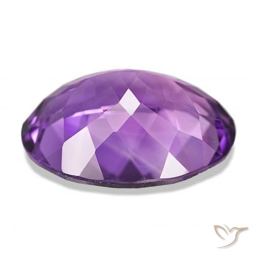 Ametista viola vivido naturale da 15.68 ct, Ovale, IF