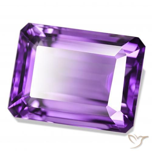 Ametista Viola Intenso naturale da 25.63 ct, Ottagonale / Taglio smeraldo, VVS