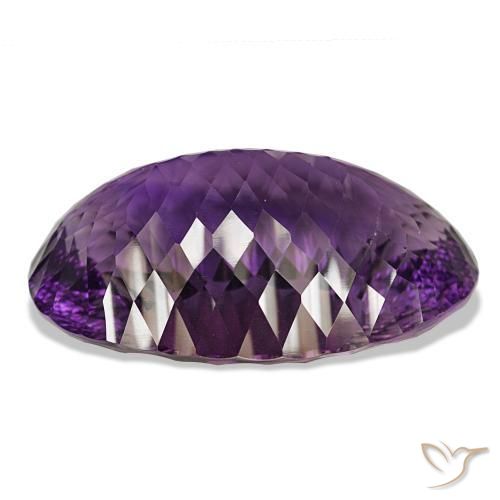 Ametista Viola medio naturale da 145.65 ct, Taglio ovale, IF