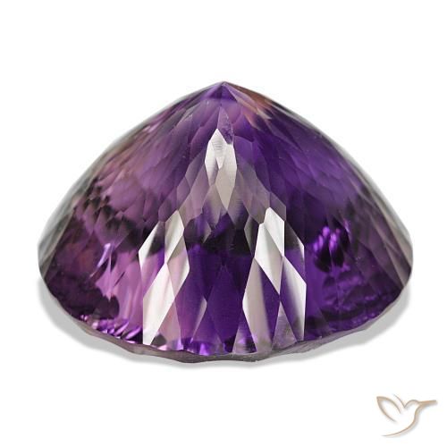 Ametista Viola medio naturale da 140.14 ct, Taglio rotondo, VVS