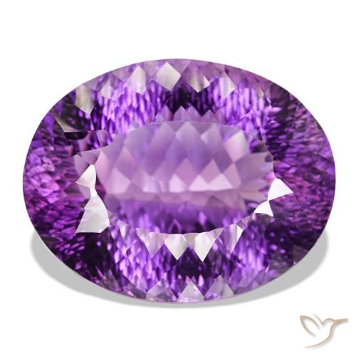 Ametista Viola Intenso naturale da 145.50 ct, Taglio ovale, IF