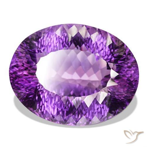 Ametista Viola Intenso naturale da 145.50 ct, Taglio ovale, IF