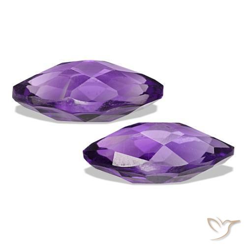Gemme di Ametista Medium Light-Violet naturale da 1.20 ct, Taglio marquise, VVS-VS