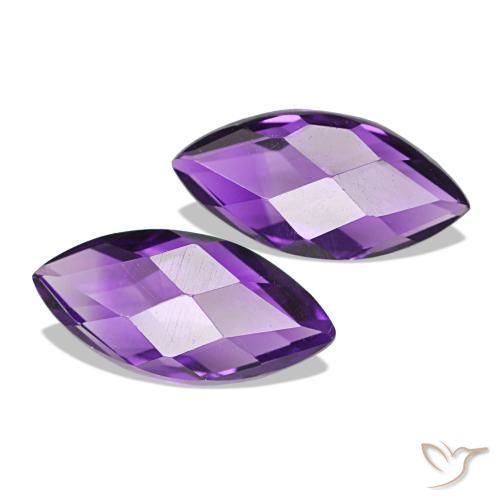 Gemme di Ametista Medium Light-Violet naturale da 1.12 ct, Taglio marquise, VVS-VS