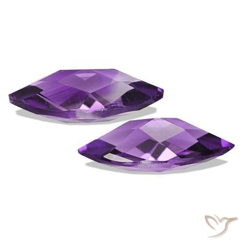 Ametista naturale viola da 0,95 ct, marchesa, VVS-VS