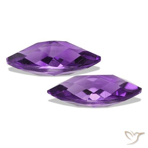 Gemme di Ametista Medium Light-Violet naturale da 1.03 ct, Taglio marquise, VVS-VS