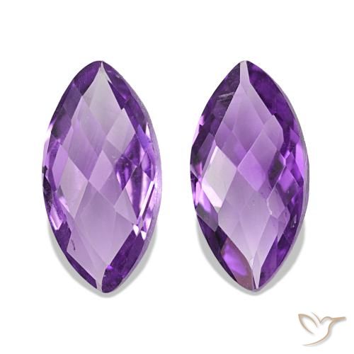 1.06ctw Medium Dark-Violet Ametista, Taglio marquise, VVS-VS