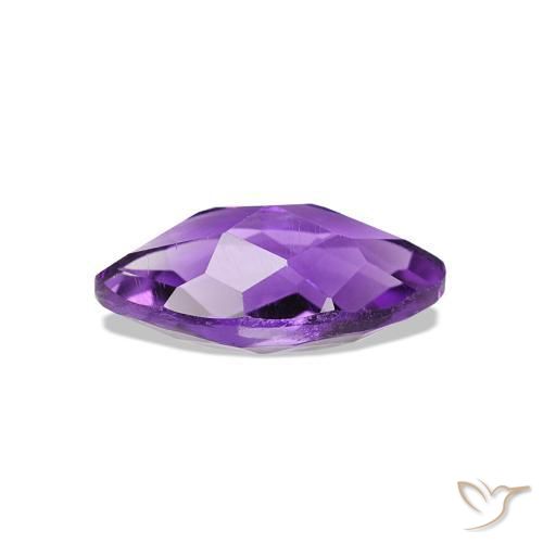 Ametista Viola medio naturale da 0.67 ct, Taglio marquise, VVS
