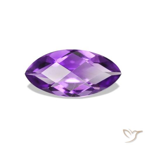 0.54ct Viola medio Ametista, Taglio marquise, VVS