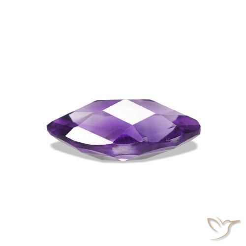 Ametista Viola Intenso naturale da 0.53 ct, Taglio marquise, VS-SI