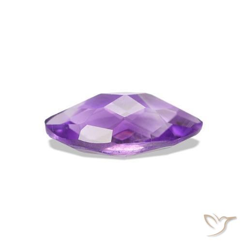 Ametista Viola Intenso naturale da 0.58 ct, Taglio marquise, VVS-VS