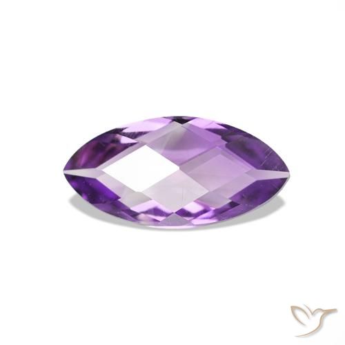0.51ct Viola medio Ametista, Taglio marquise, VVS-VS