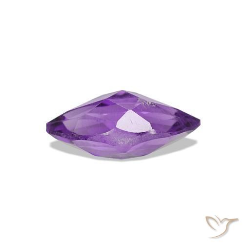 Ametista Viola medio naturale da 0.56 ct, Taglio marquise, VS
