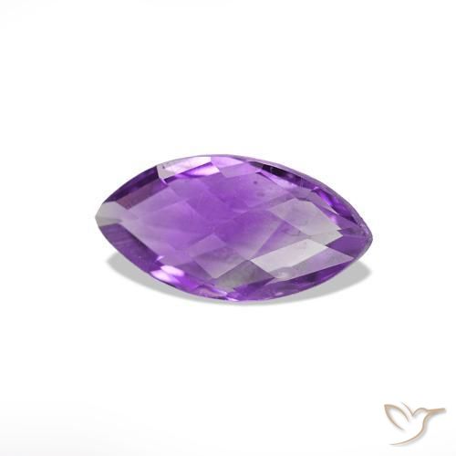 Ametista Violetto rosato naturale da 0.55 ct, Taglio marquise, VS