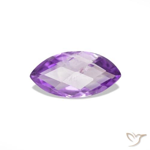 Ametista Viola tendente al rosa naturale da 0.57 ct, Taglio marquise, VS