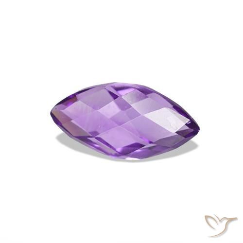 Ametista Viola tendente al rosa naturale da 0.56 ct, Taglio marquise, VS