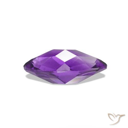 Ametista Viola tendente al rosa naturale da 0.59 ct, Taglio marquise, VVS