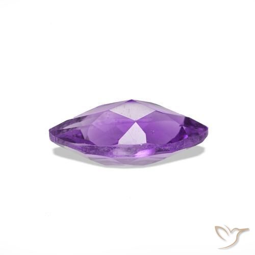 Ametista Viola scuro naturale da 0.62 ct, Taglio marquise, VVS