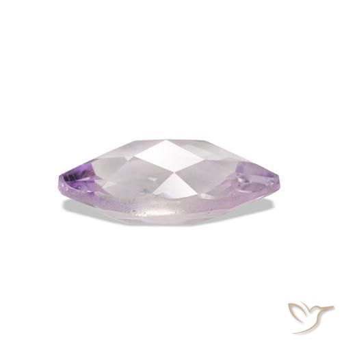 Ametista Viola chiaro naturale da 0.58 ct, Taglio marquise, VVS