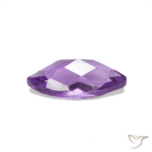 Ametista violaceo naturale da 0.62 ct, Taglio marquise, VVS-VS