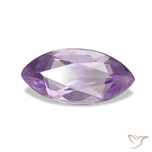 Ametista Viola chiaro-medio naturale da 0.91 ct, Taglio marquise, VS