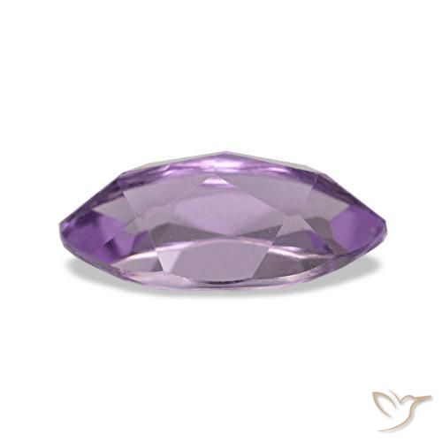 Ametista Viola medio naturale da 1.08 ct, Taglio marquise, VS