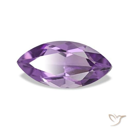 Ametista Medium Light Purplish-Violet naturale da 0.92 ct, Taglio marquise, VS