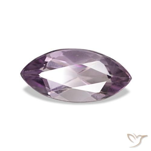 Ametista Viola medio naturale da 1.01 ct, Taglio marquise, VVS-VS