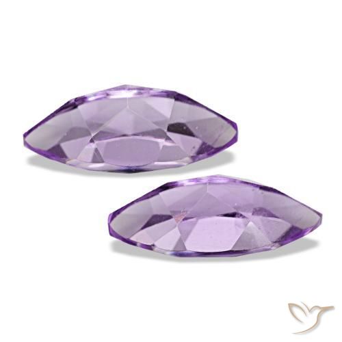 Gemme di Ametista Viola medio naturale da 1.94 ct, Taglio marquise, VS