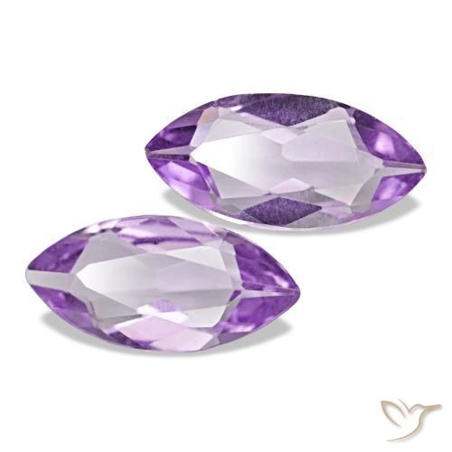 Gemme di Ametista Viola tendente al rosa naturale da 1.56 ct, Taglio marquise, VVS-VS