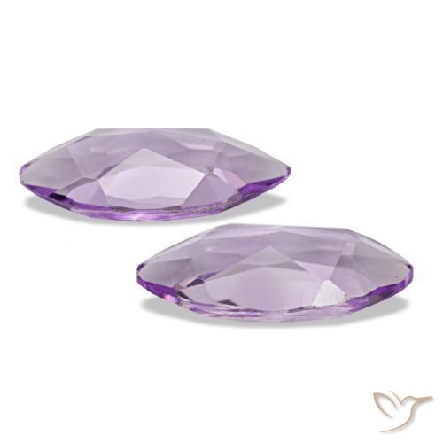 Gemme di Ametista Viola tendente al rosa naturale da 1.56 ct, Taglio marquise, VVS-VS
