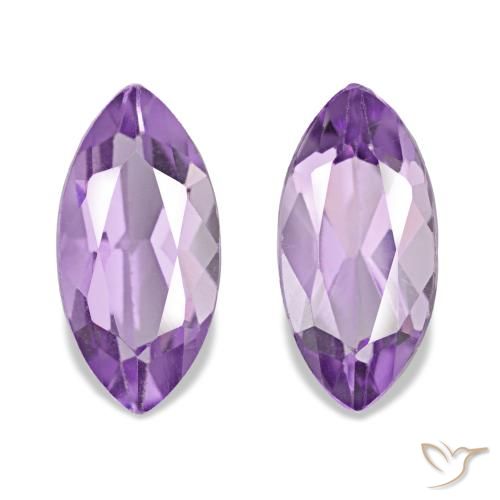 Gemme di Ametista Melanzane Viola naturale da 2.25 ct, Taglio marquise, VVS-VS