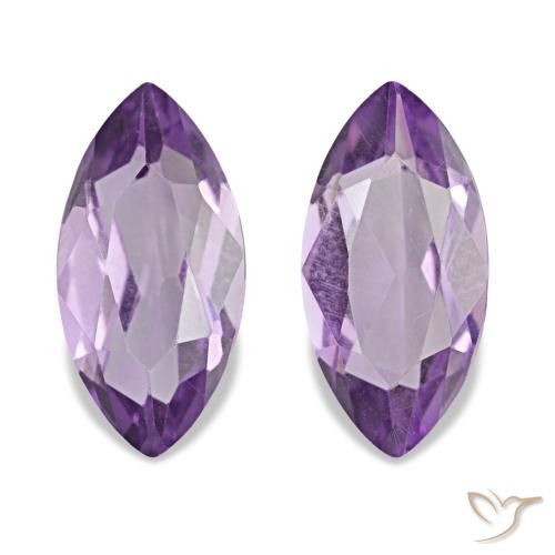 Gemme di Ametista Viola medio naturale da 1.94 ct, Taglio marquise, VVS-VS