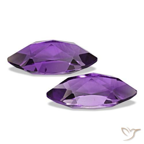 Gemme di Ametista viola vivido naturale da 1.97 ct, Taglio marquise, VS