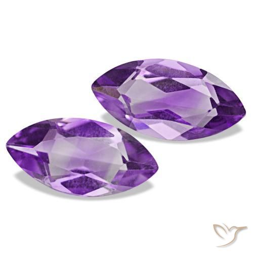 Gemme di Ametista Viola-Rosa Medio naturale da 1.90 ct, Taglio marquise, VS