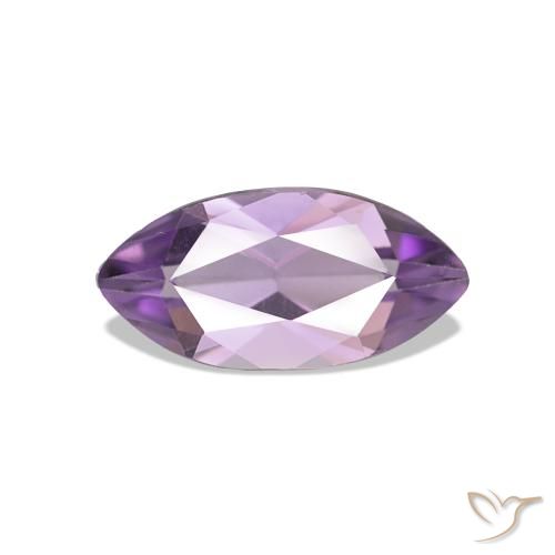 Ametista naturale viola da 0,93 ct, marchesa, VVS
