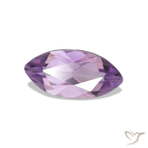 Ametista naturale viola da 0,93 ct, marchesa, VVS