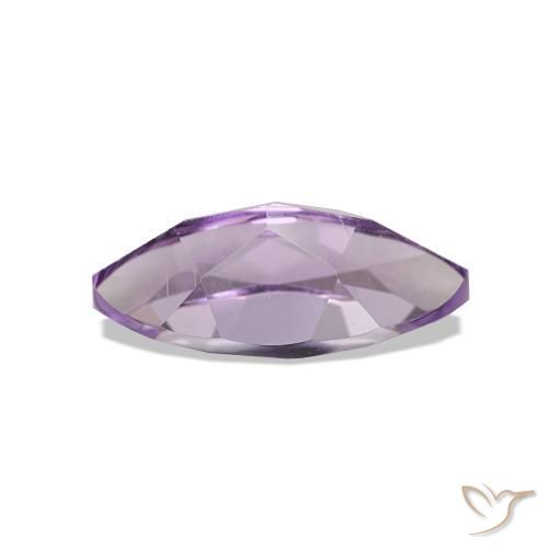 Ametista Viola violaceo medio naturale da 1.02 ct, Taglio marquise, VVS-VS