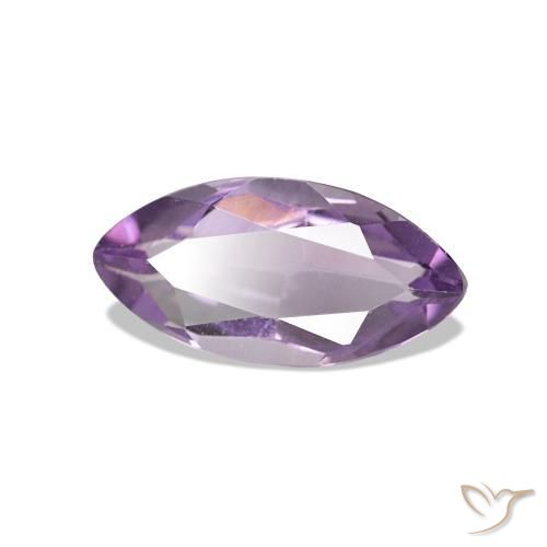 Ametista Viola medio naturale da 0.98 ct, Taglio marquise, VVS-VS