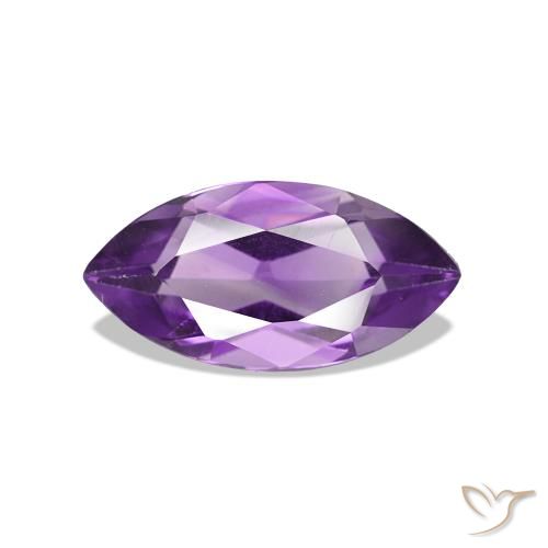 0.96ct Viola-Rosa Medio Ametista, Taglio marquise, VVS-VS