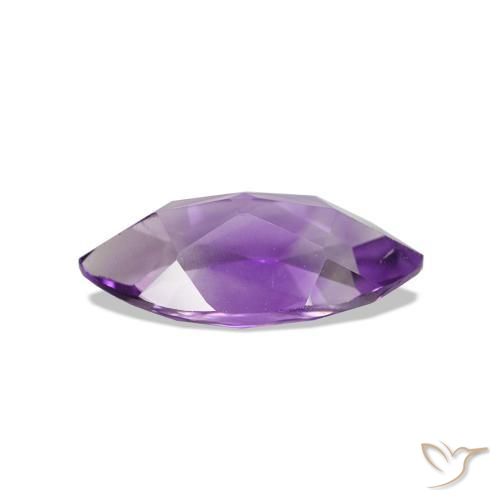 Ametista Viola-Rosa Medio naturale da 0.96 ct, Taglio marquise, VVS-VS